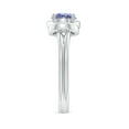 thumbnail image 4 of ANGARA Natural Solitaire Tanzanite Infinity Knot Ring in 925 Sterling Silver for Women (Size-6mm) | December Birthstone, Birthday, Anniversary, Jewelry Gift for Women | Natural Tanzanite Ring, 4 of 9