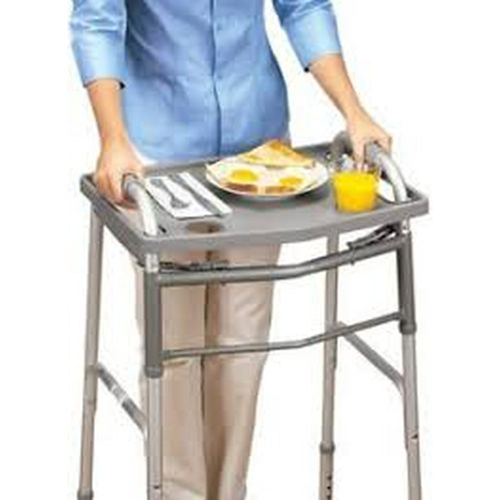 Jobar Universal Walker Tray 203/4'' x 153/4'' x 1'', Gray Walmart