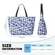 thumbnail image 4 of Fotbe Blue Vases Bolsa de Viaje para Playa - Resistente al Agua, Bolsa Tote de Gran Capacidad y Ligera con 7 Bolsillos para Mujeres y Hombres, 4 of 7