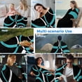thumbnail image 5 of Turquoise Geometric Cooling Blanket,Lightweight Breathable Summer Throw Blanket with Double Sided Cold Effect,Modern Abstract Aesthetic Striped Art Picnic Blankets Bed Sheet for Hot Sleepers 40"x60", 5 of 8