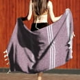 thumbnail image 3 of Turkish Beach Towels Sand Free Oversized Bath Pool Swim Towel Extra Large XL Big Blanket Adult Travel Essentials Cruise Accessories Must Haves Clearance Vacation Stuff, 3 of 5