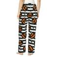 thumbnail image 2 of Halloween Pajama Pants Women, spiders pumpkins halloween Halloween Costumes Sweatpants Soft Sleep Lounge Pants, Casual PJ Bottoms Pants with Pockets, 2 of 7