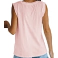 thumbnail image 4 of Langwyqu Women's Summer Tank Top Loose Fit Basic Sleeveless Tee Tops, 4 of 5