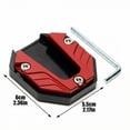 thumbnail image 2 of Motorcycle Side Stand Pad Extension, Universal Anti - Slip Foot Rest Base For Electric & Motorcycles, Motorcycle Accessories, Footrest Stabilizer, Easy Installation With Tool, 2 of 4
