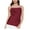 Wine, variant on QUINDOS Tank Tops for Women Plus Size Exercise Beige Summer Fashion Casual Solid Sleeveless Blouse Tops Camisoles Zipper Womens Camisoles 2025