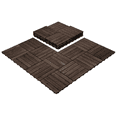 thumbnail image 2 of Yaheetech Pack of 27 Wood Flooring Tiles 12''x 12'' for Patio Garden, Black, 2 of 7