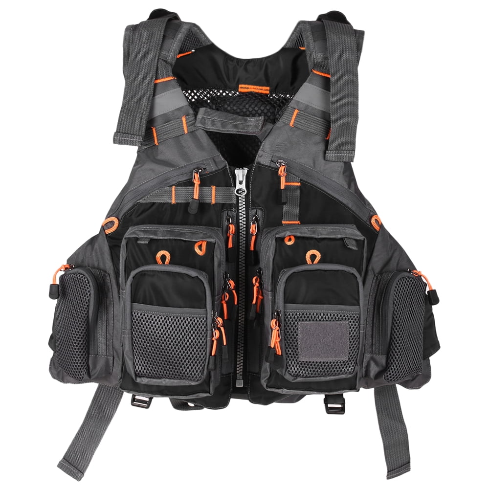 Lixada Outdoor Breathable Padded Fishing Life Vest Superior 209lb ...