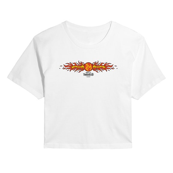 Marvel - Fantastic 4 Torch - Juniors Cropped Graphic T-Shirt