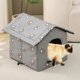 thumbnail image 4 of Outdoor Cat House Weatherproof Warm Shelter For Winter Warm Cat Shelter With Door Cold Weather House Cat Beds Pet House For Stra ShopWise Round, 4 of 6