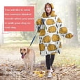 thumbnail image 4 of Cute Yellow Hedgehog Pattern Wearable Oversized Blanket,Wearable Blanket Hoodie for Adults,Cozy Hooded Blankets with Super Pockets,Super Warm Fuzzy Pullover for Women & Men, 4 of 6