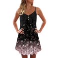 thumbnail image 1 of Elegantes vestidos de mujer Verano Impresión Casual Con cuello en V Sin mangas Mini vestido de vacaciones OAVQHLG3B Store  lin121212, 1 of 4