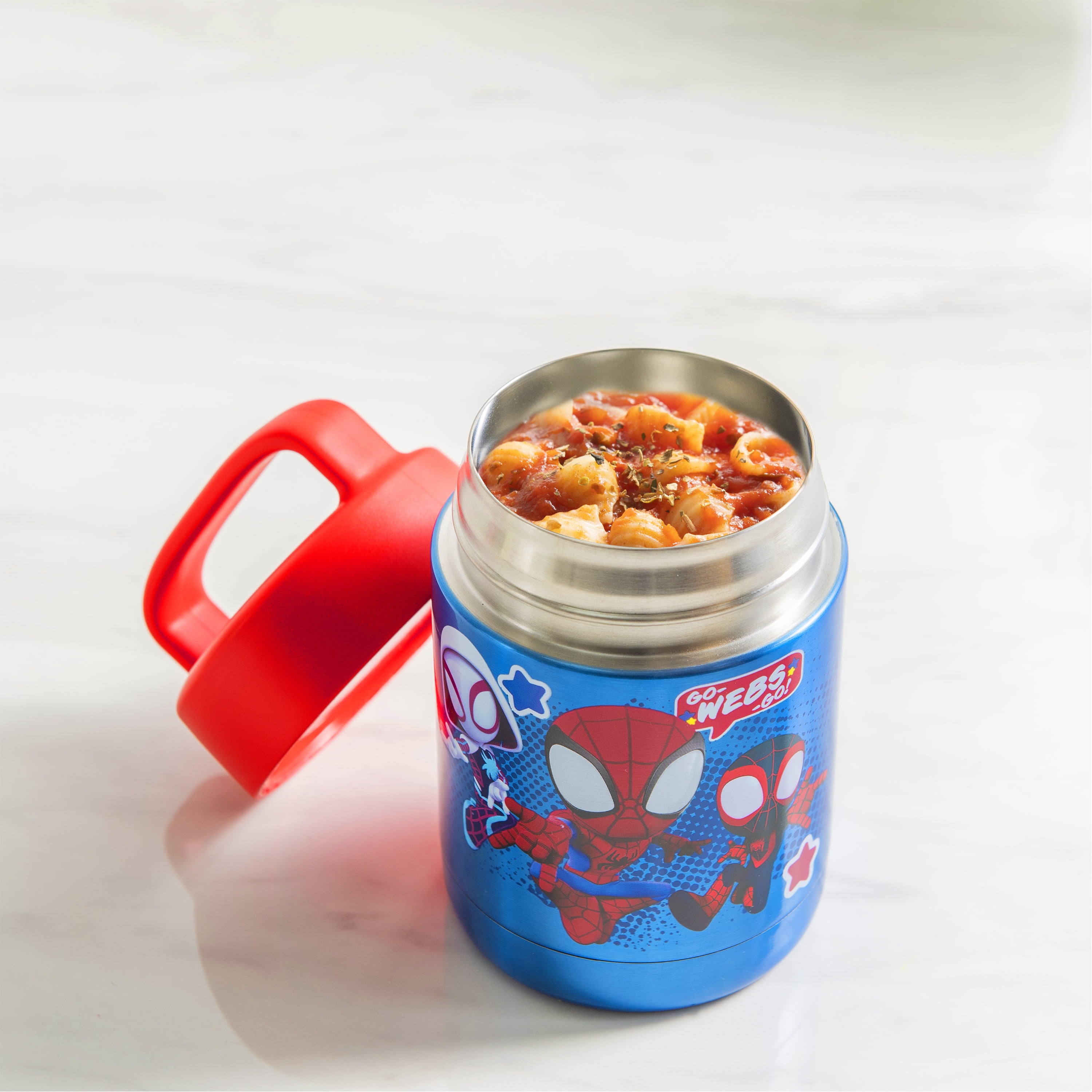 Spider-Man Plastic 3-Section Seal Food Storage Container - Zak Designs