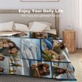 thumbnail image 4 of Custom Blanket with Photos Text, Personalized Picture Blankets, 10 Photos Collage, Customized Merry Christmas Throw Blanket for Family, Dad, Mom, Kids, Gifts for Birthday Christmas, 5 Sizes, 4 of 6