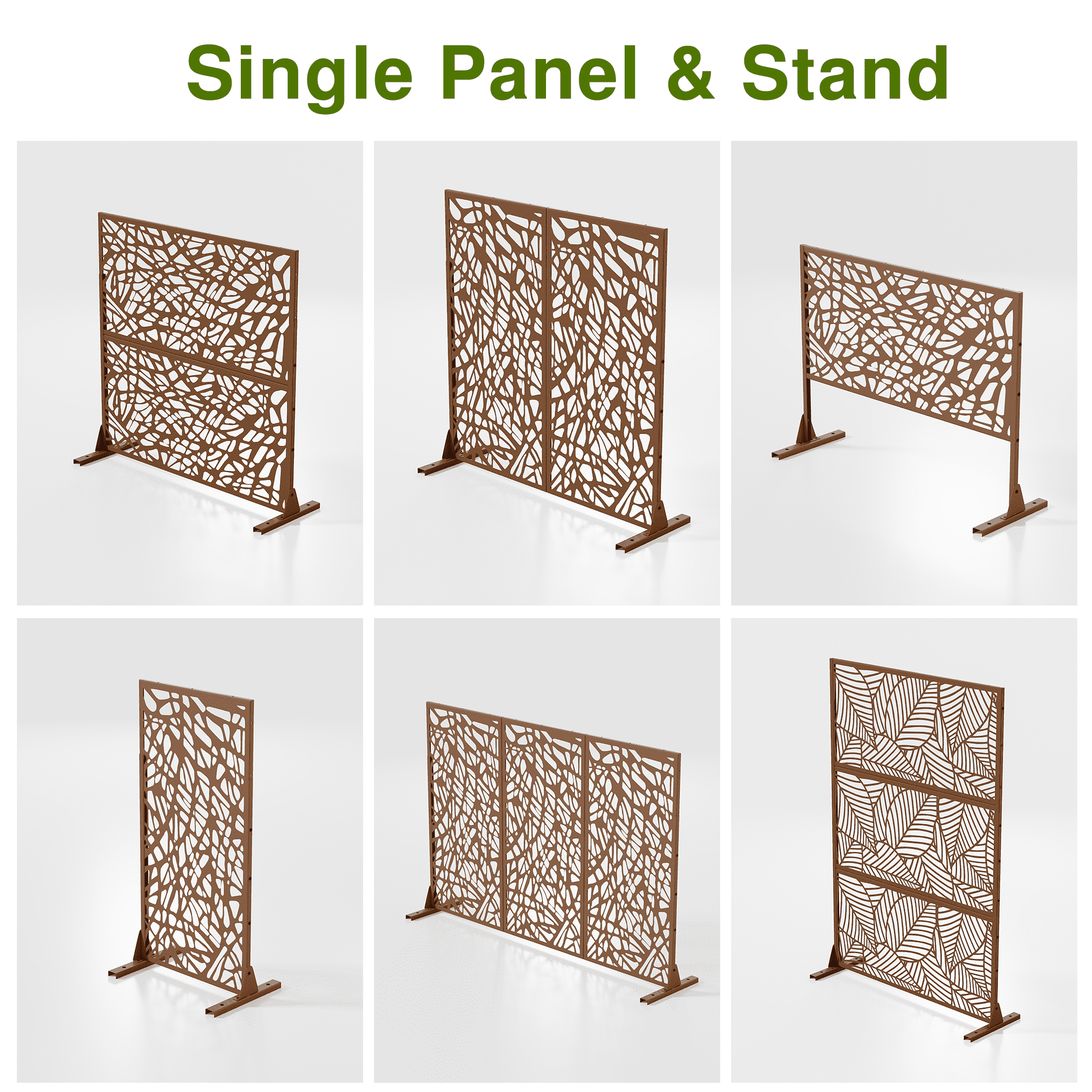 MAYEERTY 72" x 47" Privacy Screen Fence, Heavy Duty Fence Privacy Screen Outdoor