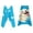 Color7-Blue, variant on Hellosay Beach Towels for Teen Girls Toddler Dry Fast Bathrobe Cute Dog Print Snap Button Bath Keep Warm after Swim 27"x61"