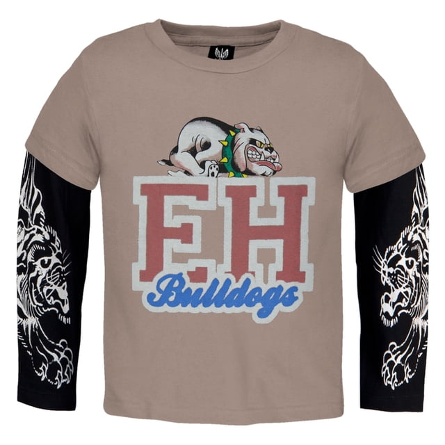 Ed Hardy - EH Bulldog Juvy 2fer T-Shirt à Manches Longues