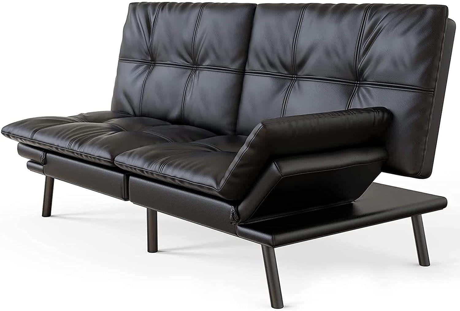 leather convertible sleeper sofa