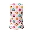 thumbnail image 5 of Fotbe Colorful Donuts Womens Loose Fit Casual Flowy Slim-Fit Tank Tops Athletic Round Neck Trendy Sleeveless Summer Tops for Gym and Yoga-Small, 5 of 9