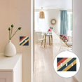 thumbnail image 7 of Yayeee Toggle Light Switch Wall Plate 2-Gang 4.56"x4.48" Decorative Outlet Cover, Beige Stripes, 7 of 7