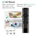 thumbnail image 5 of Control remoto Irfora Q5 TV Voice Remote Air Mouse 2.4G Control remoto inalámbrico con sensor Axis Gyroscop para Smart TV Android Box Laptop Internet Box Irfora Control remoto, 5 of 5