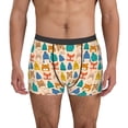 thumbnail image 2 of KLL Small Animals with Knit Hat Pattern Men's Cotton Boxer Briefs Underwear-Large, 2 of 7