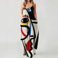 thumbnail image 1 of Lenago Robe de Maternité Grande Taille Femme Décontractée Grande Taille Imprimée Sans Manches avec Poches Maxi Longue Robe Été Plage Robes en Liquidation, 1 of 5