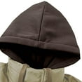 thumbnail image 4 of Mens Puffer Jacket Thickened Winter Coat Waterproof Warm Hooded Parka Lightweight Insulated Snow Padded Down, 4 of 5
