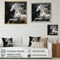 thumbnail image 4 of Designart "Simplified Galloping Horse" Unicorns Wall Art Prints, 4 of 7