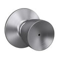 thumbnail image 2 of Schlage F40VBEL626 Bell Privacy Knob, Brushed Chrome, 2 of 3