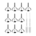 thumbnail image 1 of 10x Mini Embudo Embudos de Metal Resistentes para Llenar Botellas de Laboratorio de Aceites Esenciales, 1 of 9