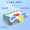 thumbnail image 2 of Almohada cervical espuma viscoelástica almohada ortopédica ergonómica soporte cervical dormir de lado espalda y estómago, 2 of 8