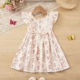 thumbnail image 2 of CAUYDY Toddler Girl Dress Casual Summer Floral A-Line Fairy Sundress for Kids Girls Outfits Birthday Wedding Party 2T 3T 4T 5T (Sizes 4-5 Years,D1-Pink), 2 of 9