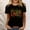 #326-Multicolor, variant on Ladies Independence Day Day Printed Round Neck Short Sleeve T-shirt Loose