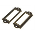 thumbnail image 2 of Library File Drawer Label Tag Name Card Holder Bronze Tone 10Pcs, 2 of 5