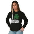 thumbnail image 4 of St Patricks Day Irish Pride Shamrock Long Sleeve TShirt Men Women Brisco Brands S, 4 of 6