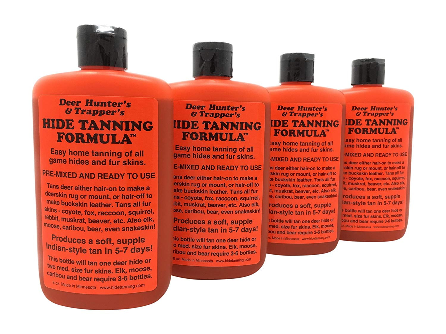 Deer Hunter's & Trapper's Hide & Fur Tanning Formula Multi Pack (4