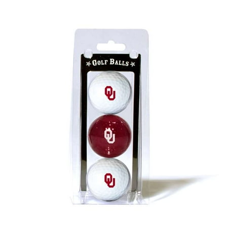 Team Golf Oklahoma Sooners Golf Balls, Multi-Color, 3 Pack