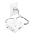 thumbnail image 1 of Adaptador de toma Power Strip WRXDMC de 2 a 3 clavijas, 8 AC, 4 USB, 1 of 6