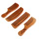 thumbnail image 2 of Peine de madera de flor de durazno, juego de peines de regalo para cabello estático grande, peine de madera con logotipo, 2 of 5
