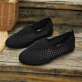 thumbnail image 4 of Women's Hollow Out Ballet Flats Shoes Comfortable Slip On Dress Shoes Lightweight Wide Toe Box Knit Loafers, 4 of 5