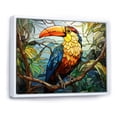thumbnail image 2 of Designart "Mosaic Toucan in Yellow and Green I" Animals Framed Wall Art - Modern Farmhouse Green Toucan Living Room Framed Canvas Art, 2 of 6
