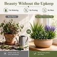 thumbnail image 7 of ZHEILFG Artificial Plants Outdoor UV Resistant, 12 Bouquets Realistic Eucalyptus Fern Lavender Greenery, Weatherproof for Patio Garden Porch Decoration, 7 of 7