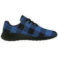thumbnail image 4 of Customuart Blue Plaid Sneakers Men Running Shoes Size 9, 4 of 5