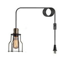 thumbnail image 1 of Hanging Lamps For Living Room Plug In Loft Style Living Room Kitchen Island Metal Black Swag Light Hanging Lamp Plug In, 1 of 4