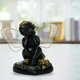 thumbnail image 4 of Estatua de ángel de resina Yotijar decoración para hogar en miniatura de hadas pintadas interiores exteriores adornos navideños de Querubines sentarse negro, 4 of 7