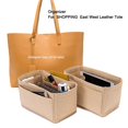 thumbnail image 2 of Organizador de bolsos inerte apto para compras East West en cuero flexible Organizador de bolsos grandes Forro interior Soporte para bolsos Shaper, 2 of 5