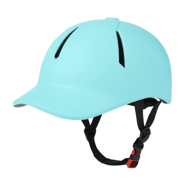 Casco ecuestre ajustable, cómodo, ligero y ventilado para bicicleta. Talla M azul