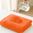 thumbnail image 4 of Bxaolu Bathroom Towels Set, Cotton Bath Towel Sets of 3 for Bathroom, Super Soft Highly Absorbent, Bath Towels Set with 1 Bath Towel, 1 Hand Towel, 1 Washcloths, Orange, 4 of 7