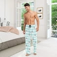thumbnail image 6 of FORMRS Mens Pajama Pants with Pockets Cotton Sleepwear Lounge Bottoms Sizes S-2XL, Blue Snowman Plaid Pattern, 6 of 7