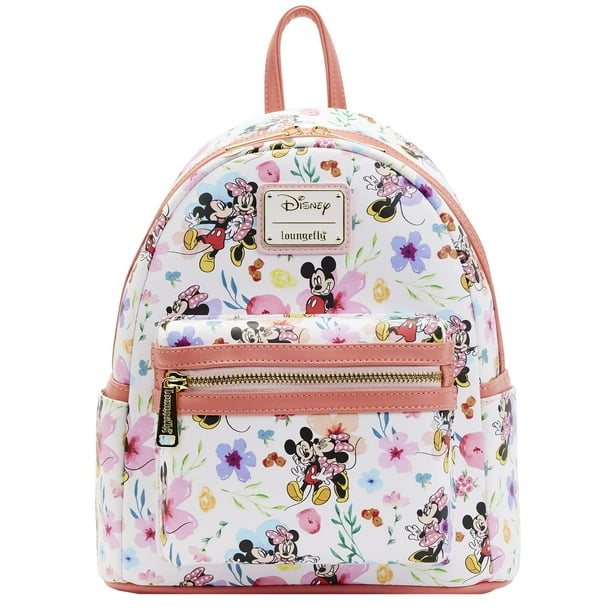 Mochila Loungefly Disney Mickey Minnie Mouse AOP Floral